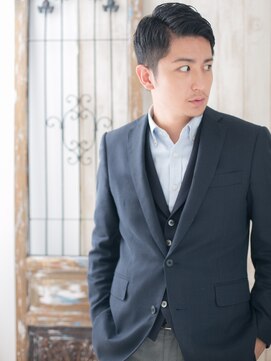 モッズヘア メン 上尾東口店(mod's hair men) ≪mod's men≫爽やか七三オールバックツーブロックショートP