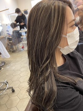 リッシュヘアー 箕面店(Riche hair) 透明感☆大人グレージュ×ハイライトベージュ☆