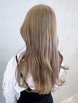 アイティーバイアルバム 藤沢店(IT by ALBUM)&nbsp;ミルクティーベージュ_グレージュカラーボブウルフ_ba401381