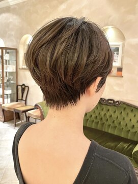 ビュートリアム265(BEAUTRIUM 265) ハンサムショート/小顔ショート/前髪なし/長澤まさみ/グレージュ