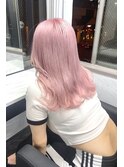 ペールピンクカラー 【韓国ヘア 大阪 梅田】