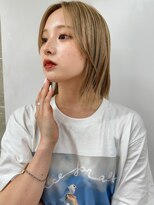 サンドシーン(sand scene)&nbsp;20代30代40代丸みショートボブマッシュ前下がりレイヤー