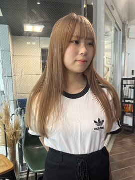 ヘアーアンドメイク ビス(HAIR&MAKE bis) 透明感が可愛いハニーベージュ♪【多田 華歌】