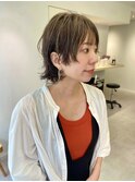 アンブレラカラーのボブウルフ
