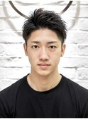 20代30代ビジネス/ツーブロックアップバング/爽やか/束感