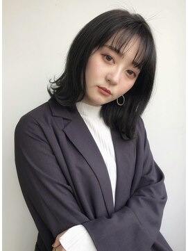 ヒルズヘッドスパサロン(hill's head spa salon) ダークアッシュカラー肩ハネボブ