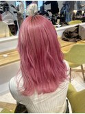 切りっぱなしボブ/ピンクブラウン/エアリーロング/美髪のススメ