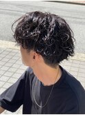 #カルマパーマ#ベリーショート#ダークアッシュ#ニュアンスパーマ