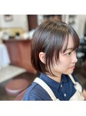 顔周りレイヤーボブ