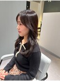 くびれロング/韓国ヘア/レイヤーカット/シースルーバング
