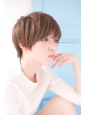 ショート×ベージュブラウンカラー
