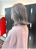 透明感ブリーチカラー×シルバーアッシュ