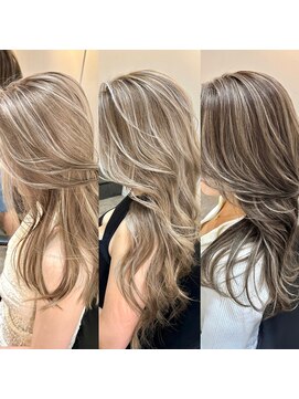 ブレンド 渋谷(BLend) 前髪ハイライトカラー似合わせカットウェーブミディアム