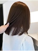 ブリーチなしWカラーベージュブラウン透明感韓国ヘア