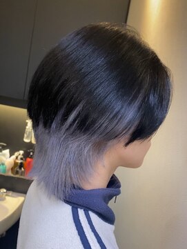アイコニック 天神店(ICONIQ) メンズ/ウルフカット/裾カラー/インナーカラー/パープル