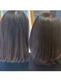 ツヤっとサラッと扱いやすいミッディアムストレート
