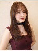 小顔顔周りレイヤーカット似合わせ小顔前髪カット表参道脇山夏帆