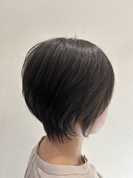 アース 天満橋店(HAIR & MAKE EARTH) 大人可愛い切りっぱなしひし形レイヤーカットモカベージュ