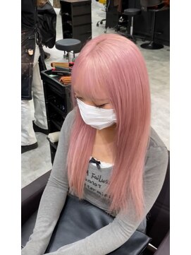 シールドヘアー 沖縄 新都心(C'LD Hair) ホワイトピンク/那覇美容室#おもろまち美容室