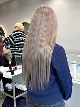 ソル ジングウマエ(SOL JINGUMAE) 原宿ケアブリーチカラーミルクティーベージュ酸性ストレート韓国