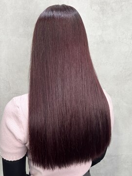 ルノン(LUNON) ハイライトカラーくびれヘアアプリコットオレンジ