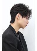 韓国ヘアセンターパートフェザーパーマニュアンスパーマ