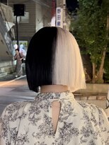 プネル(punel)&nbsp;ツートンカラー　ケアブリーチ　原宿