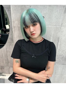 ワンズオゼ 渋谷(ONE's oze) ダブルカラー/デザインカラー/ミントカラー/インナーカラー