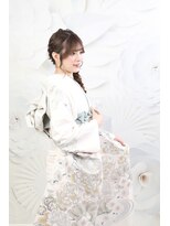 クリーム(Cream)&nbsp;成人前撮り撮影・梅コース　編みおろしヘア