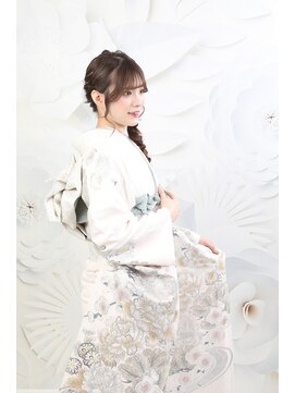 クリーム(Cream) 成人前撮り撮影・梅コース　編みおろしヘア