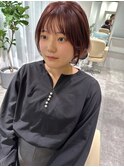ショートボブレイヤーカット白髪ぼかしハイライトヘッドスパ