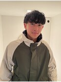 シャドウパーマ　無造作パーマ