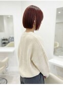 くびレイヤーエモージュ前髪モテベージュレイヤーミディ/高円寺