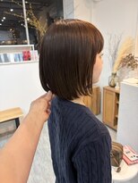 ナンバーフォーナチュラル 戸祭(NO4 natural) ボブ×ベージュブラウン