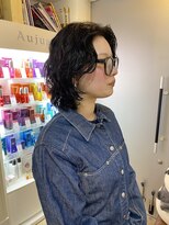 エンリー(ENlee)&nbsp;【とまべち】黒髪ウルフパーマ