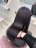 アン(Hair make un)&nbsp;ラベンダーグレージュ/ラベンダーブラック/トーンダウン