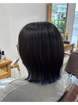 サロン(SALON)&nbsp;インナーカラー/ブルーカラー/くびれボブ