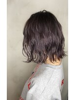 セシルヘアー 京都駅前4号店(Cecil hair) ボルドーふるふわボブ★★★