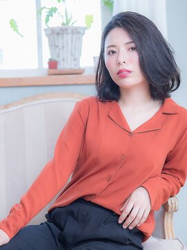 オーブ ヘアー ライブス 仙川店(AUBE HAIR RIVES) 大人の黒髪クールボブ