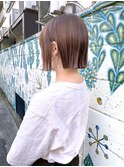 髪質改善ストレートぱつっとベージュボブ【吉祥寺】