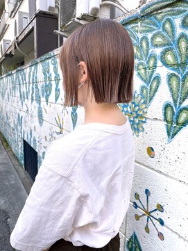 ゴーズゴードットビー 吉祥寺(go s go .b) 髪質改善ストレートぱつっとベージュボブ【吉祥寺】