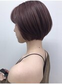 ボブ　ショートボブ　ハイトーンカラー