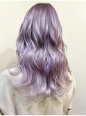 【Lilly渋谷】#ペールパープル#ホワイトブリーチ#トリプルカラー