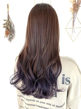 ヘアーディア みどり店(Hair...DiA) ブラウン～バイオレットグラデーション
