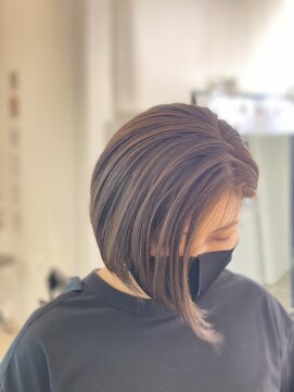 ツムグ 代官山 中目黒(TUMUGU) 脱白髪染めハイライト似合わせカットグラデーションカラー