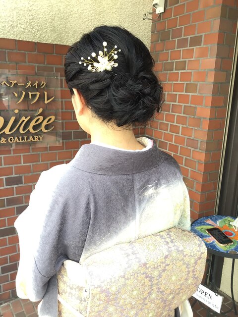 お着物　ヘアセット