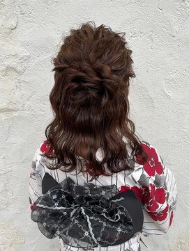 アルピナ 上中居店(alpina) ふわふわ ハーフアップアレンジ