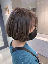 ヘアー ミッション 心斎橋店(hair Mission)&nbsp;ラベンダーグレージュふんわりボブ