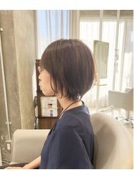 モールヘア 武庫之荘店(MOOL hair) 大人ショートヘアイルミナカラーグレーベージュ