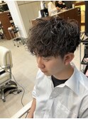 波巻きパーマ